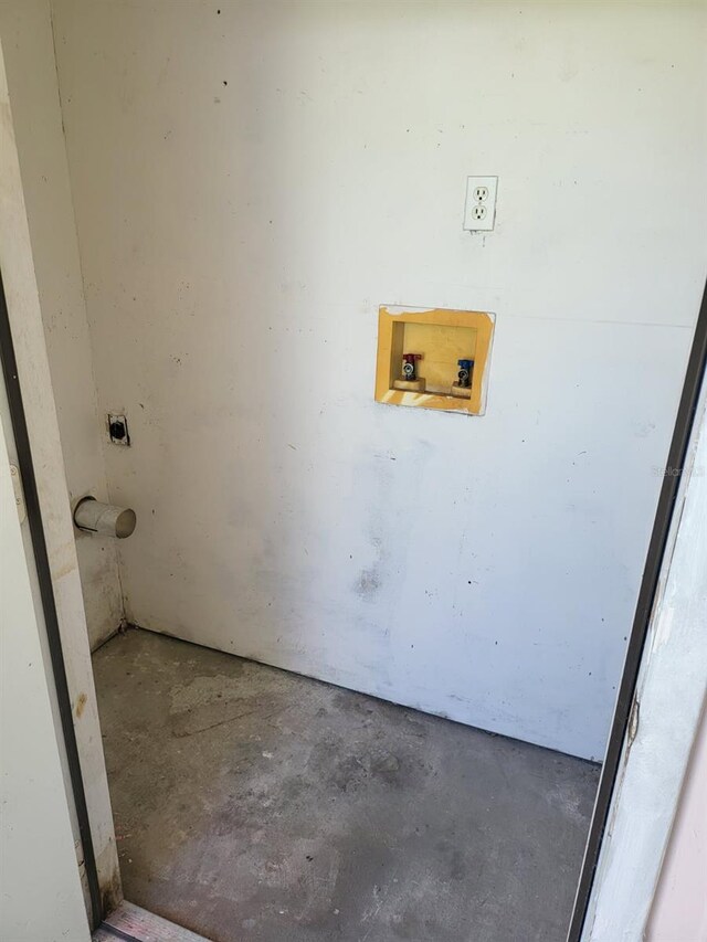 11216 Kimberly Ave Unit A & B, Englewood, FL 34224 - laundry area with electric dryer hookup and washer hookup