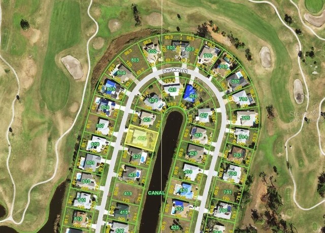15 Bunker Pl, Rotonda West, FL 33947 - map / location featuring property parcel outlined