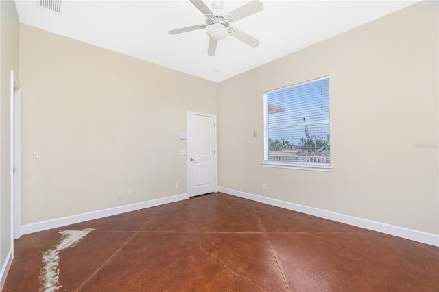 1930 Massachusetts Ave, Englewood, FL 34224 - unfurnished room with finished concrete flooring and ceiling fan
