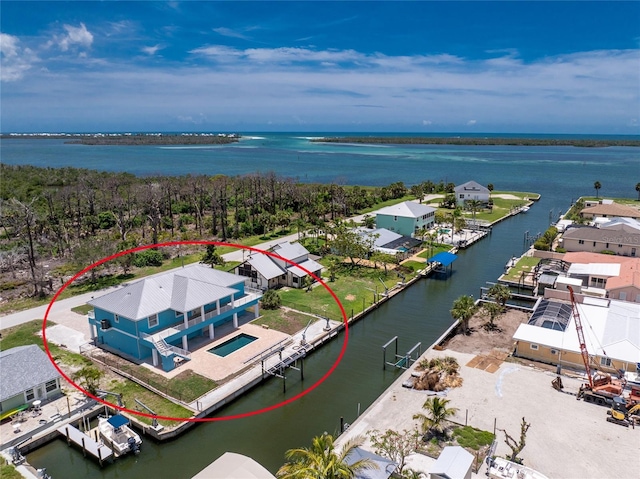 1930 Massachusetts Ave, Englewood, FL 34224 - aerial view of residential area featuring a large body of water