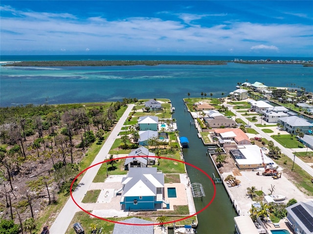 1930 Massachusetts Ave, Englewood, FL 34224 - aerial perspective of suburban area featuring a large body of water