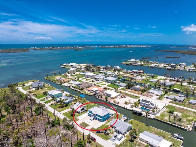 1930 Massachusetts Ave, Englewood, FL 34224 - aerial perspective of suburban area featuring a large body of water