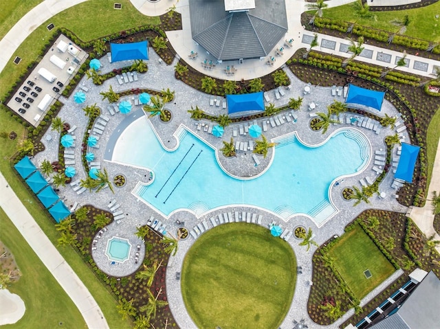 12550 Galapagos Ct Unit 104, Venice, FL 34293 - aerial view of a pool