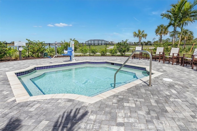 12550 Galapagos Ct Unit 104, Venice, FL 34293 - view of swimming pool with a swimming pool and a patio area