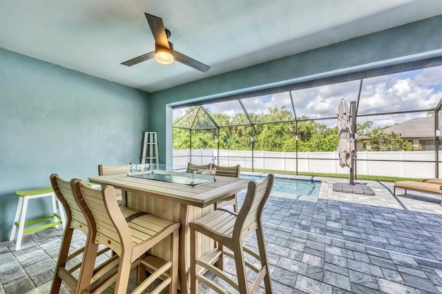 1269 N Lavina St, North Port, FL 34286 - dining room featuring ceiling fan