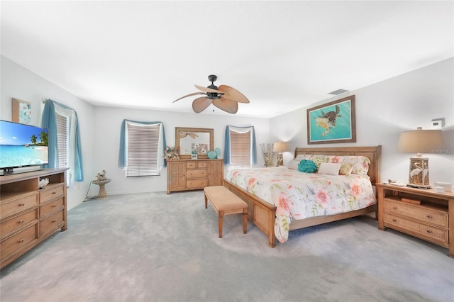 196 Lecturn St, Port Charlotte, FL 33954 - carpeted bedroom featuring a ceiling fan