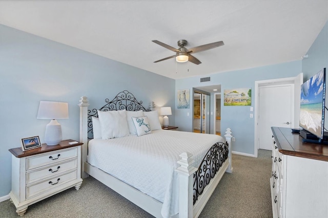 7554 Palm Island Dr S Unit 1813, Placida, FL 33946 - bedroom featuring carpet flooring and ceiling fan