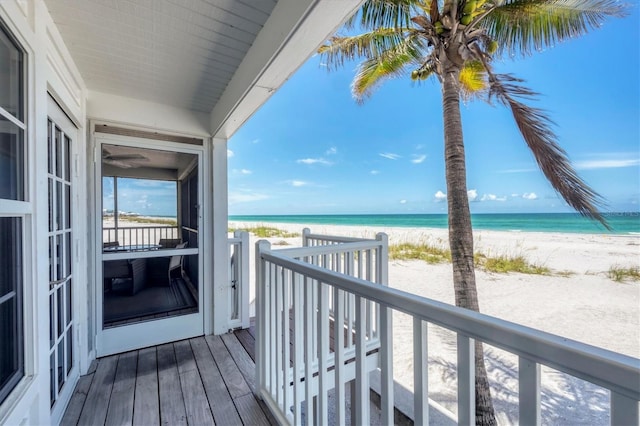 7554 Palm Island Dr S Unit 1813, Placida, FL 33946 - balcony with view of water and beach