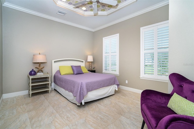 10487 Coquina Ct, Placida, FL 33946 - bedroom featuring ornamental molding and baseboards