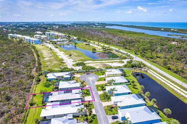 10487 Coquina Ct, Placida, FL 33946 - view of property location with a large body of water and property parcel outlined