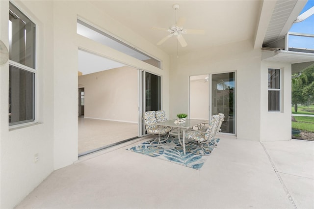 117 Abercrombie Ave, Englewood, FL 34223 - view of patio / terrace with a ceiling fan