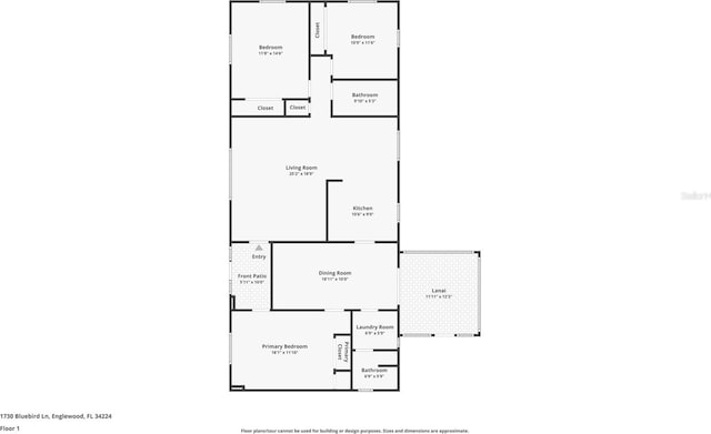 1730 Bluebird Ln, Englewood, FL 34224 - view of room layout