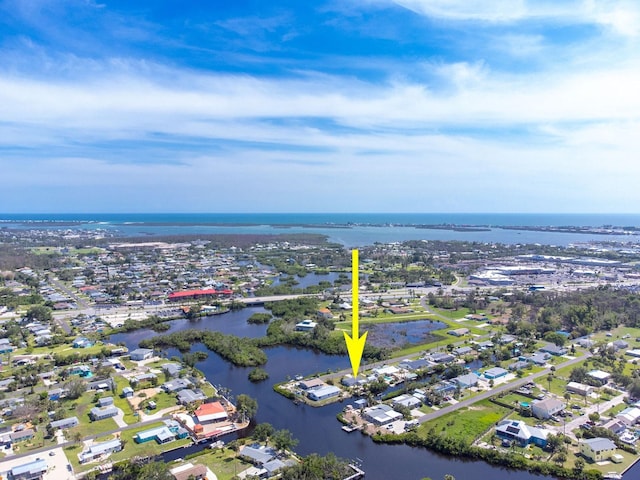 1060 Haste Ln, Englewood, FL 34223 - aerial view of residential area featuring a nearby body of water