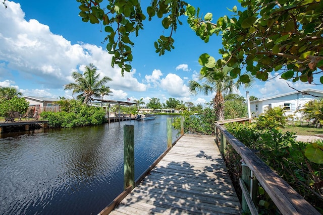 1060 Haste Ln, Englewood, FL 34223 - dock area with a water view
