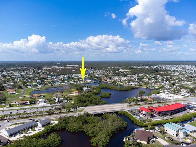 1060 Haste Ln, Englewood, FL 34223 - aerial view of residential area with a nearby body of water