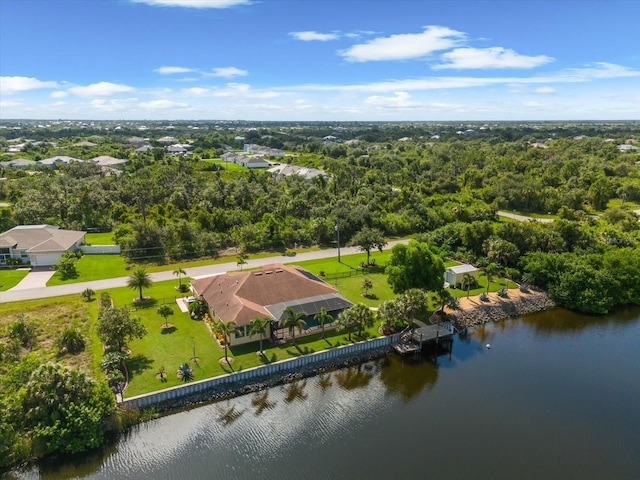 10029 Boylston St, Port Charlotte, FL 33981 - drone / aerial view of a large body of water