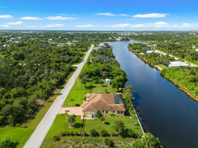 10029 Boylston St, Port Charlotte, FL 33981 - drone / aerial view of a large body of water