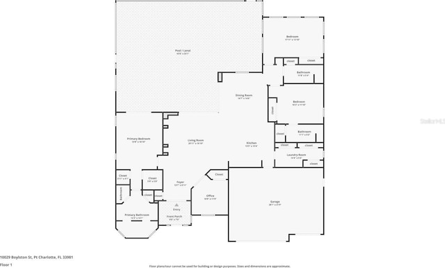 10029 Boylston St, Port Charlotte, FL 33981 - view of property floor plan