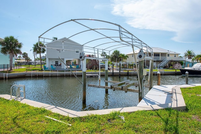 10452 Raymond St, Englewood, FL 34224 - dock area featuring a water view
