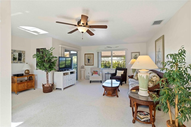 609 Deerwood Ave, Englewood, FL 34223 - living room featuring ceiling fan