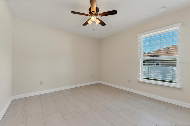 5781 Elton Rd, Venice, FL 34293 - unfurnished room featuring a ceiling fan and a smoke detector