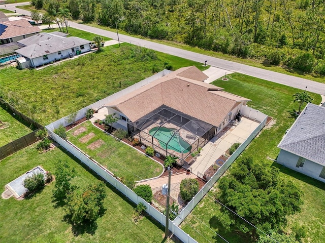 7218 Darlington St, Englewood, FL 34224 - view from above of property with a pool area