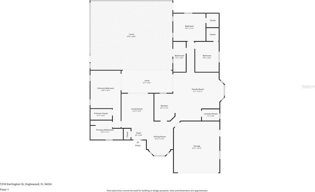 7218 Darlington St, Englewood, FL 34224 - view of property floor plan