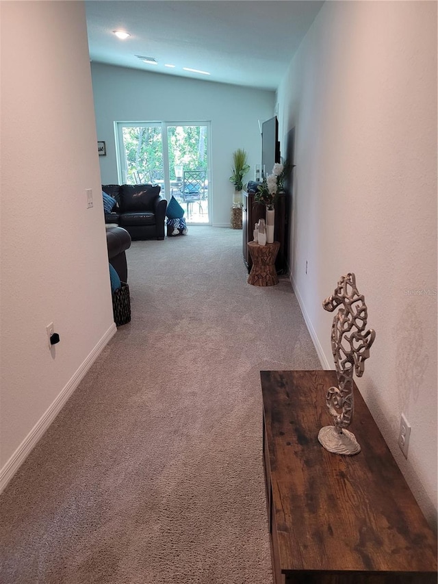 7168 Rison St, Port Charlotte, FL 33981 - hall with carpet and baseboards