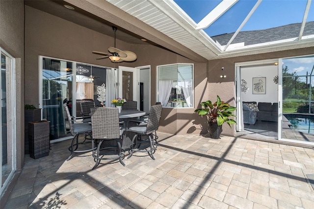 7376 Stetson Ln, Port Charlotte, FL 33981 - view of patio featuring a ceiling fan