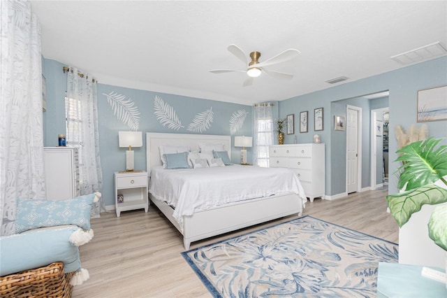 926 Boundary Blvd, Rotonda West, FL 33947 - bedroom featuring wood finished floors and ceiling fan