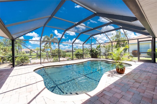 926 Boundary Blvd, Rotonda West, FL 33947 - outdoor pool with a patio area and a lanai