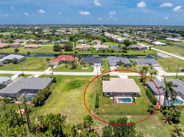 6 Medalist Ct, Rotonda West, FL 33947 - aerial perspective of suburban area featuring a nearby body of water