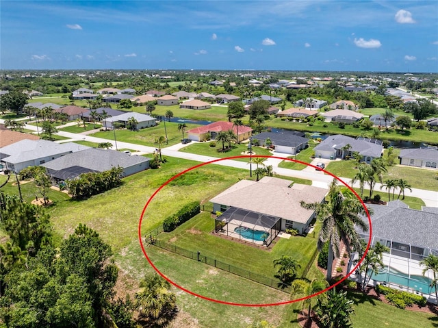 6 Medalist Ct, Rotonda West, FL 33947 - aerial view of residential area featuring a pool
