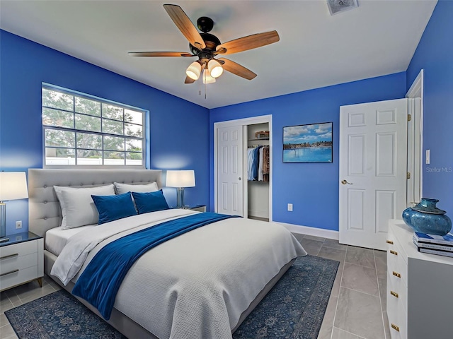 1295 S Maryknoll Rd, Englewood, FL 34223 - bedroom featuring a closet and a ceiling fan