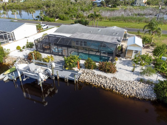 1030 Haste Ln, Englewood, FL 34223 - aerial view of property and surrounding area with a nearby body of water