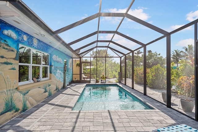 1030 Haste Ln, Englewood, FL 34223 - outdoor pool featuring a patio area and a lanai