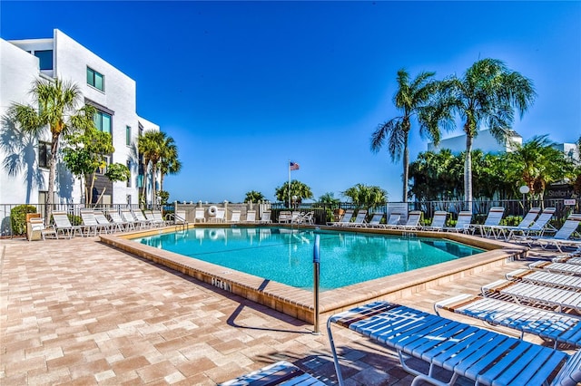2955 N Beach Rd Unit A411, Englewood, FL 34223 - community pool featuring a patio area