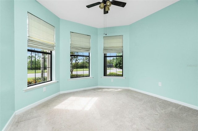 1530 Hyssop Loop, North Port, FL 34289 - carpeted empty room featuring a ceiling fan and baseboards