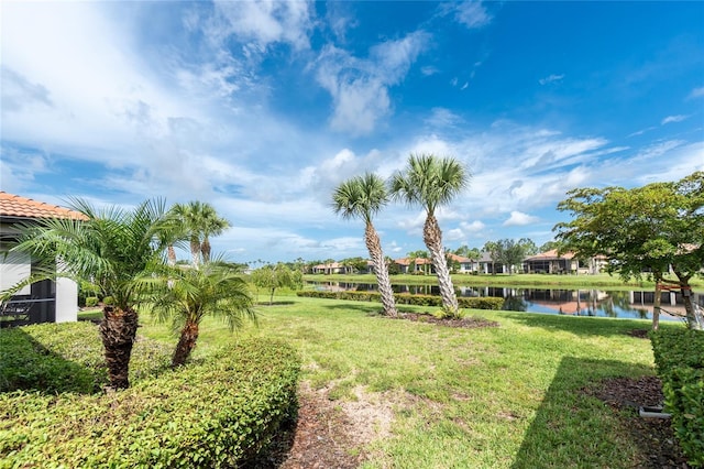 1530 Hyssop Loop, North Port, FL 34289 - view of green lawn featuring a water view