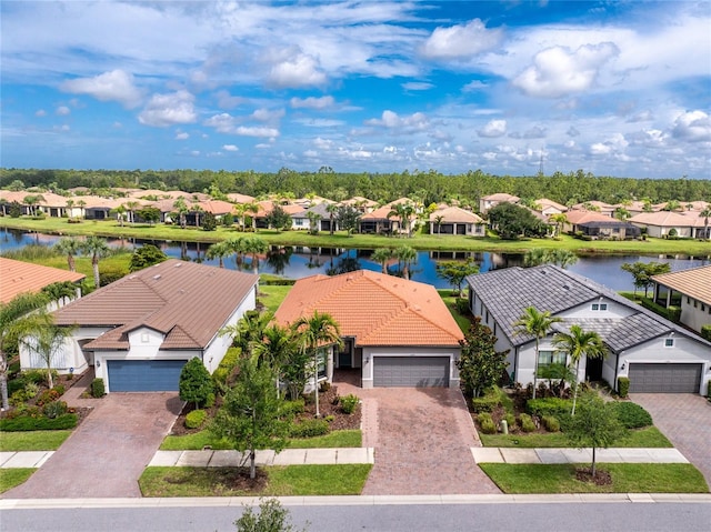 1530 Hyssop Loop, North Port, FL 34289 - aerial view of residential area with a large body of water