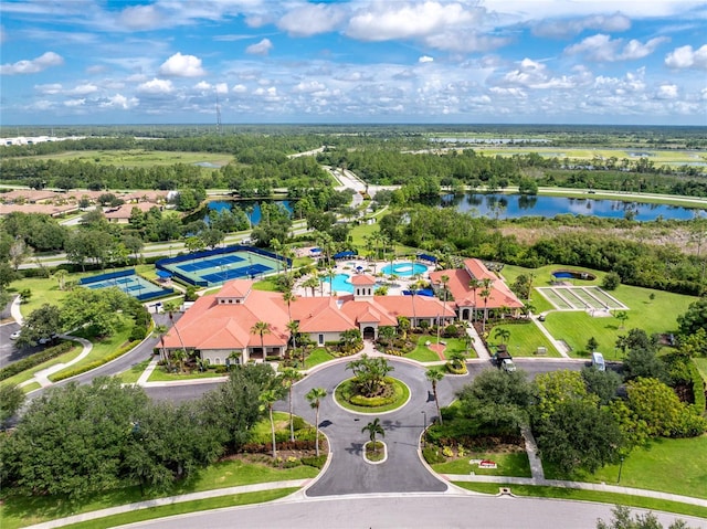 1530 Hyssop Loop, North Port, FL 34289 - aerial view of a nearby body of water and a pool