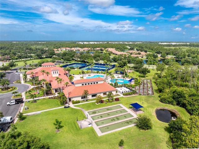 1530 Hyssop Loop, North Port, FL 34289 - bird's eye view of a pool area