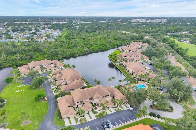 2004 Longpointe Cir Unit E2, Venice, FL 34293 - aerial view of residential area with a nearby body of water