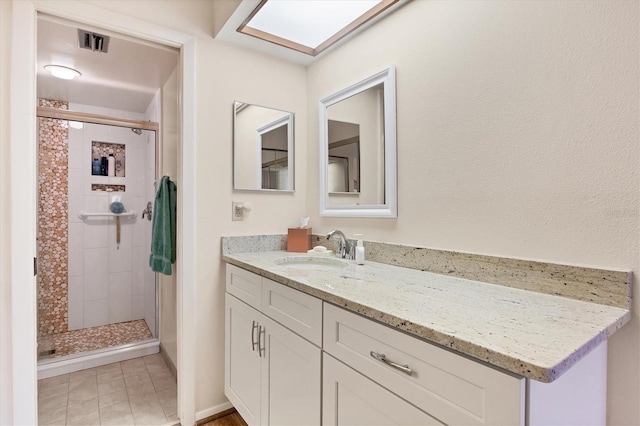 2004 Longpointe Cir Unit E2, Venice, FL 34293 - full bathroom with vanity and a stall shower