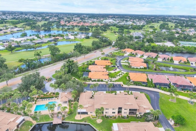 2004 Longpointe Cir Unit E2, Venice, FL 34293 - aerial view of property's location with nearby suburban area and a nearby body of water