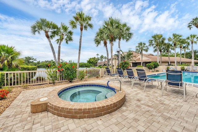 2004 Longpointe Cir Unit E2, Venice, FL 34293 - community pool with a hot tub and a patio