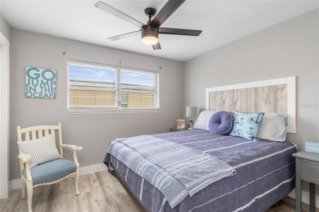 141 Baldwin Ct SE, Port Charlotte, FL 33952 - bedroom featuring wood finished floors and a ceiling fan