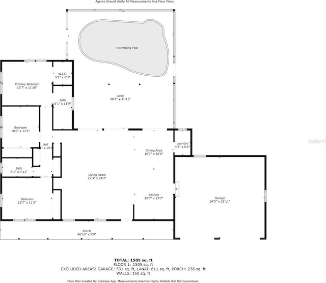 141 Baldwin Ct SE, Port Charlotte, FL 33952 - view of home floor plan