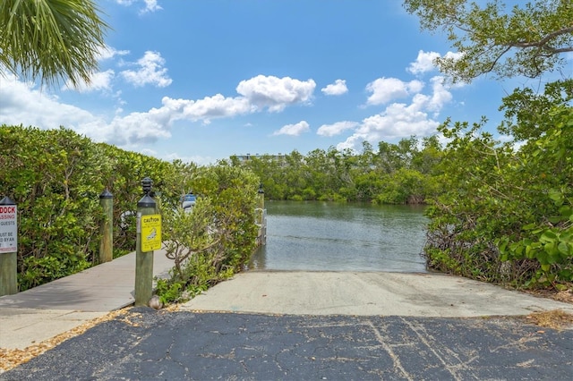 1401 S Mccall Rd Unit 205B, Englewood, FL 34223 - water view with a boat ramp