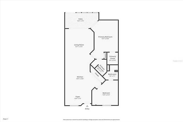 1401 S Mccall Rd Unit 205B, Englewood, FL 34223 - view of room layout